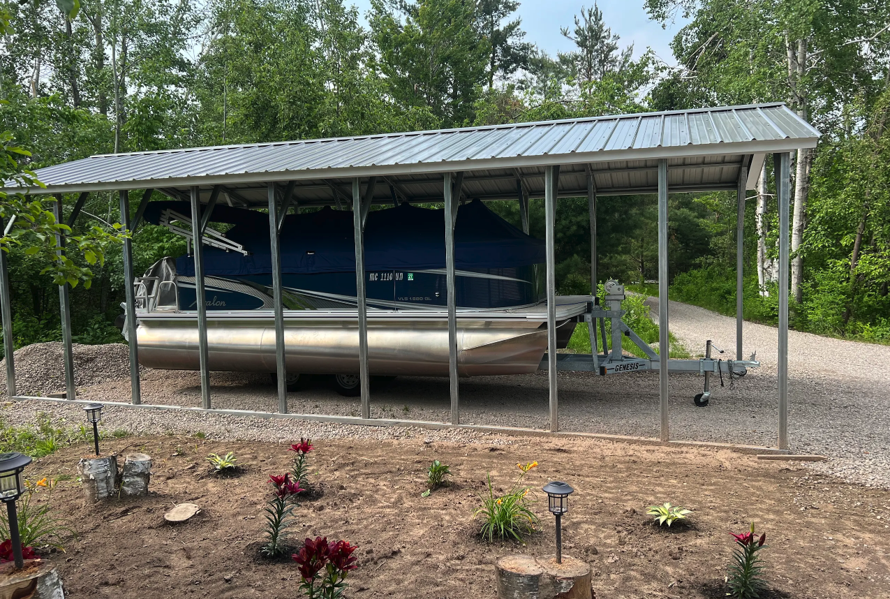 12' x 30' x 8' | RV Carport