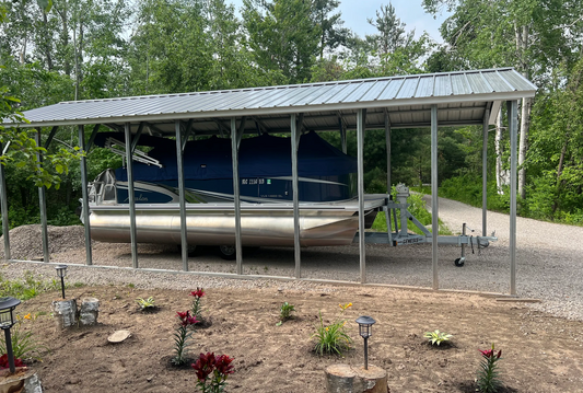 12' x 30' x 8' | RV Carport