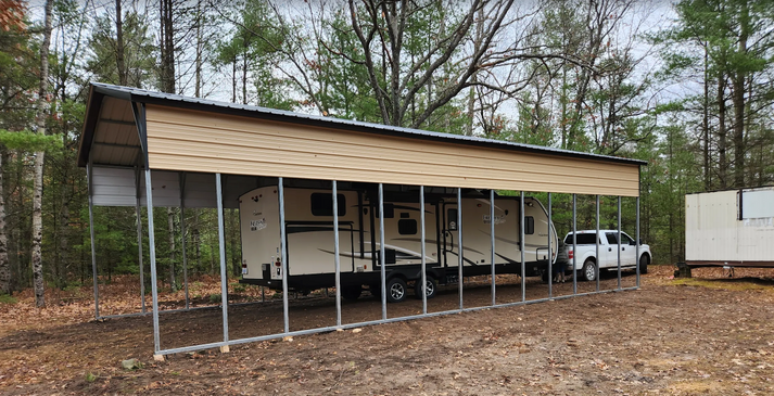 18' x 50' x 12' | RV Carport – Gold Tier Structures